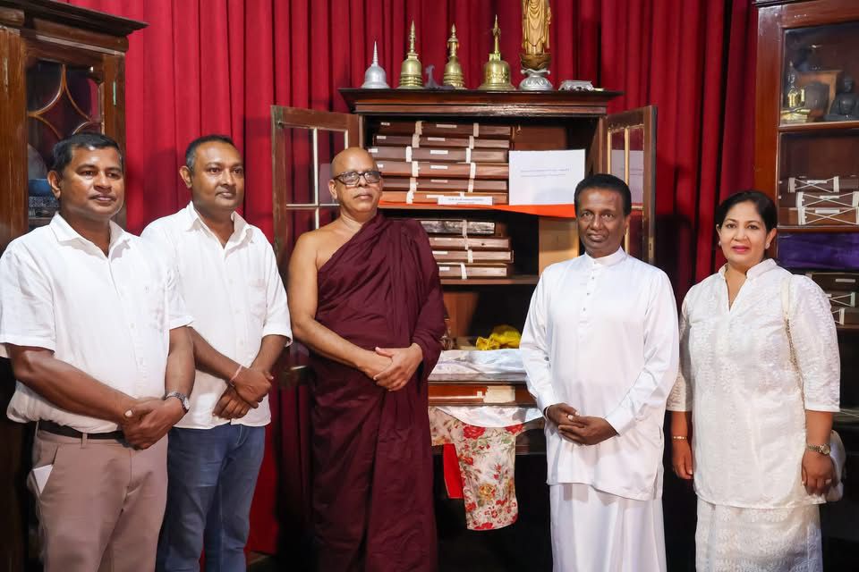 Conservation of historically significant palm-leaf manuscripts at Galle Paramananda Rajamaha Vihara