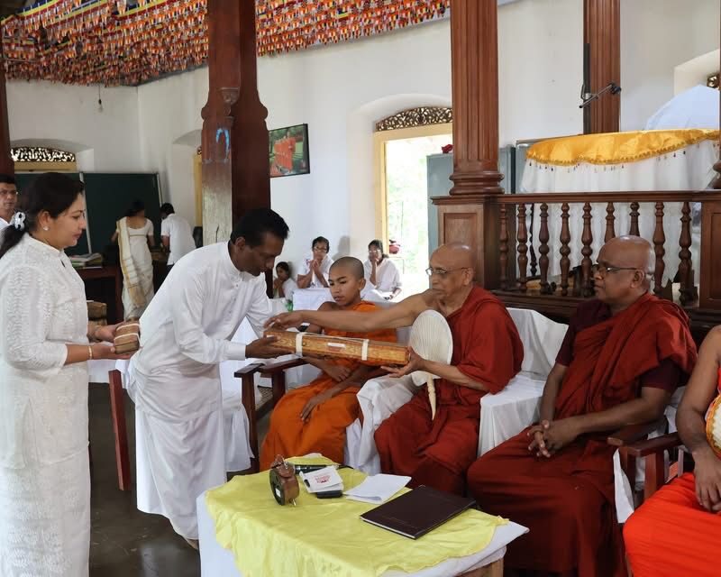 Conservation of historically significant palm-leaf manuscripts at Galle Paramavichithrananda Maha Vihara
